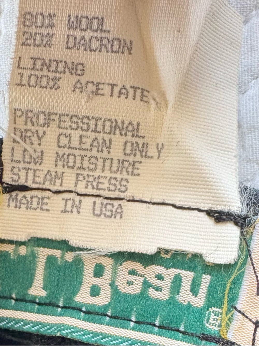 Vintage L.L.Bean Wool Midi Skirt USA Size 14 Gray Heritage New England Classic - Picture 6 of 6
